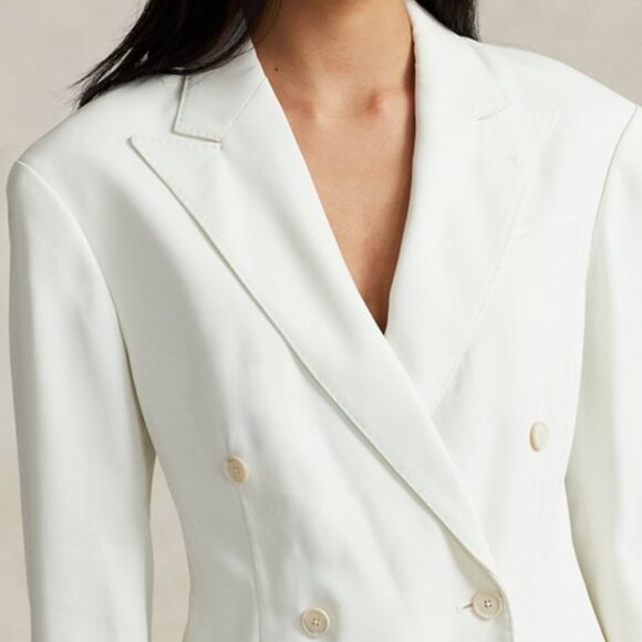 POLO RALPH LAUREN DOUBLE-BREASTED SATIN BLAZER NWT - Picture 5 of 5
